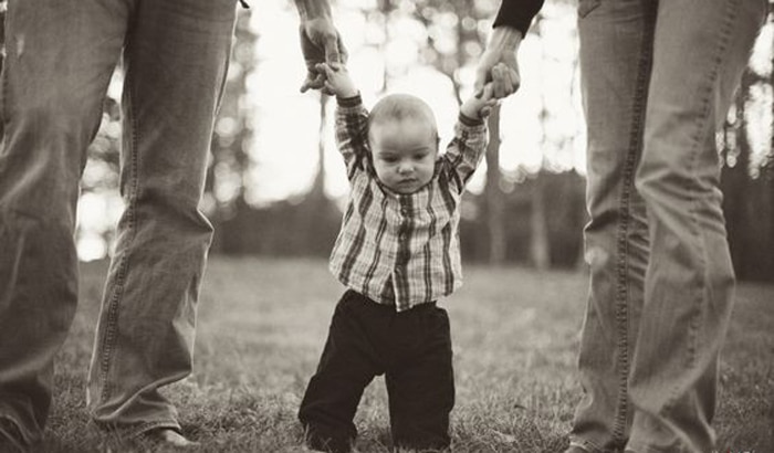 Mom and Dad’s Hands Baby Photography