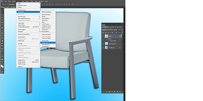 Create layer from drop shadow