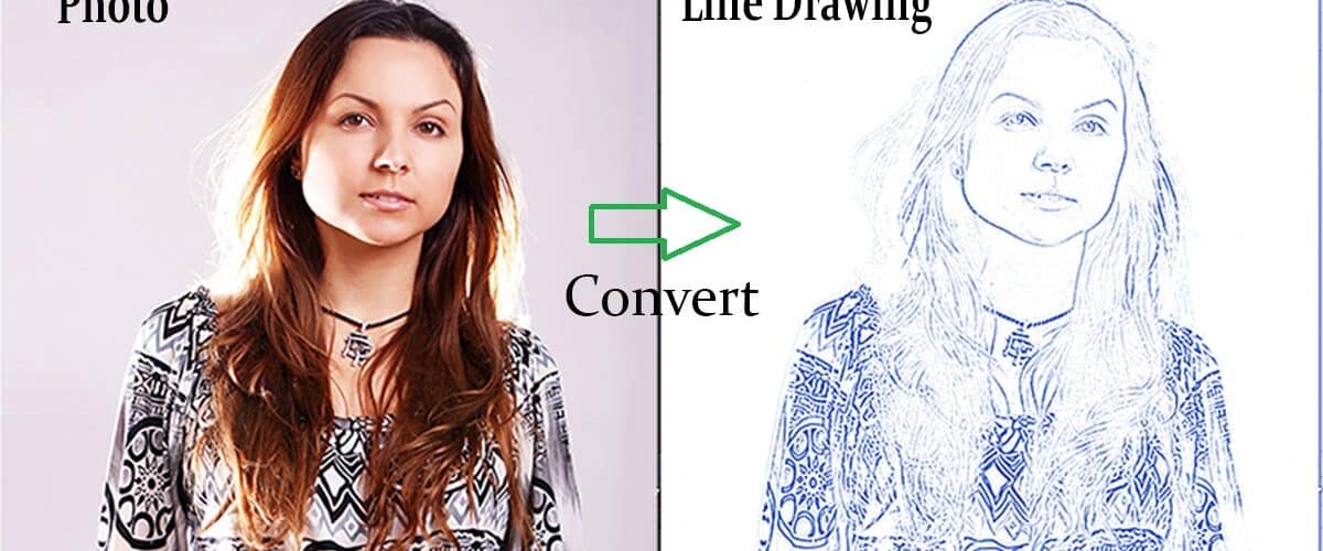 Convert photo to line drowing