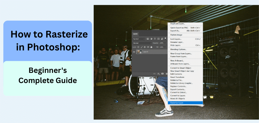 How to Rasterize in Photoshop: Beginner's Complete Guide